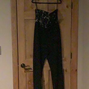 White House Black Market Black Jumpsuit Tailored Fit